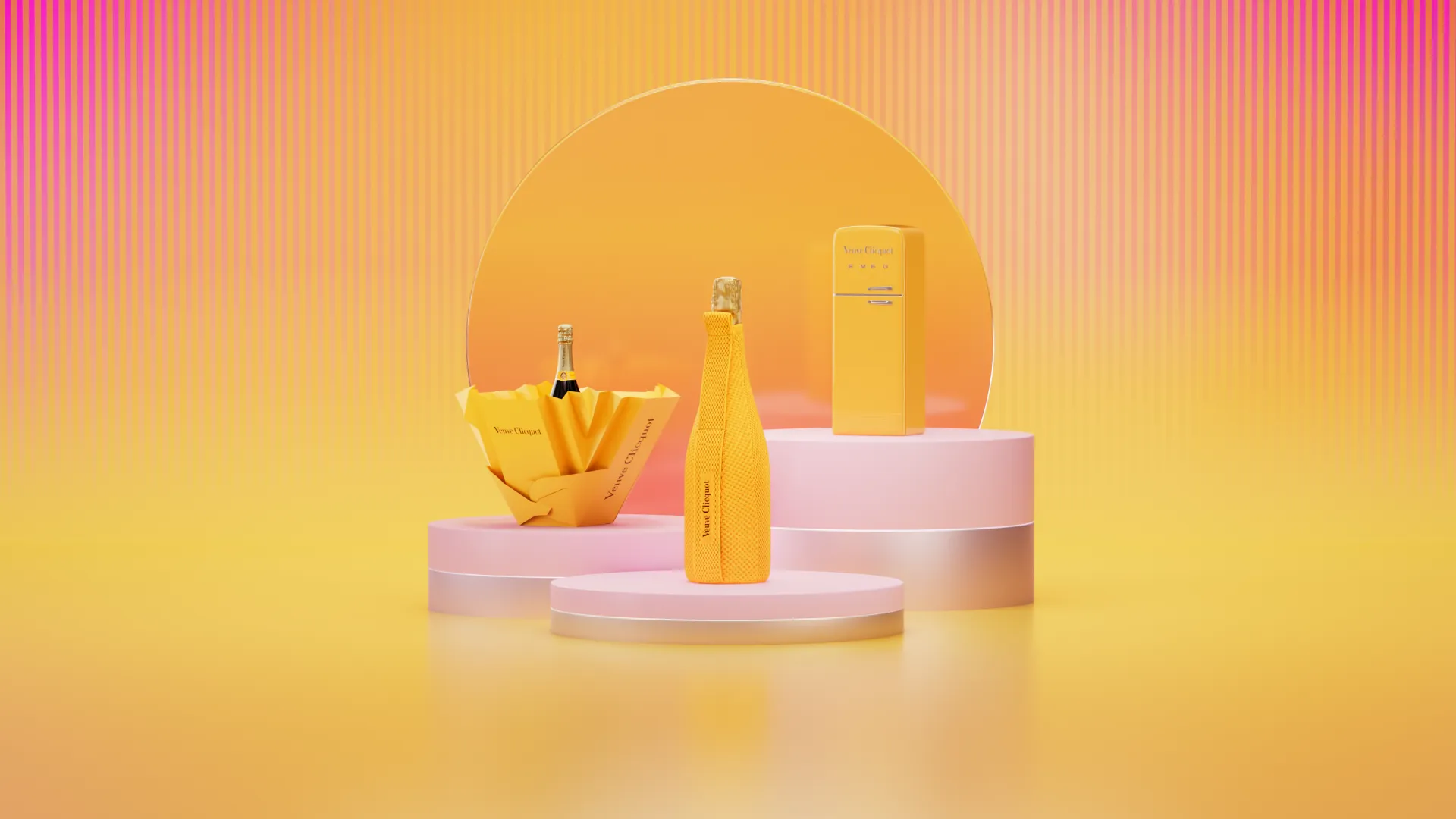 Veuve Clicquot Icons, campanha de mídia da Folhetim