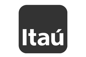 Logo Itaú, cliente Folhetim